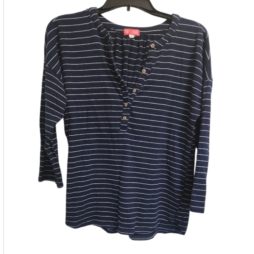 Preowned Top Ligne Henley Top